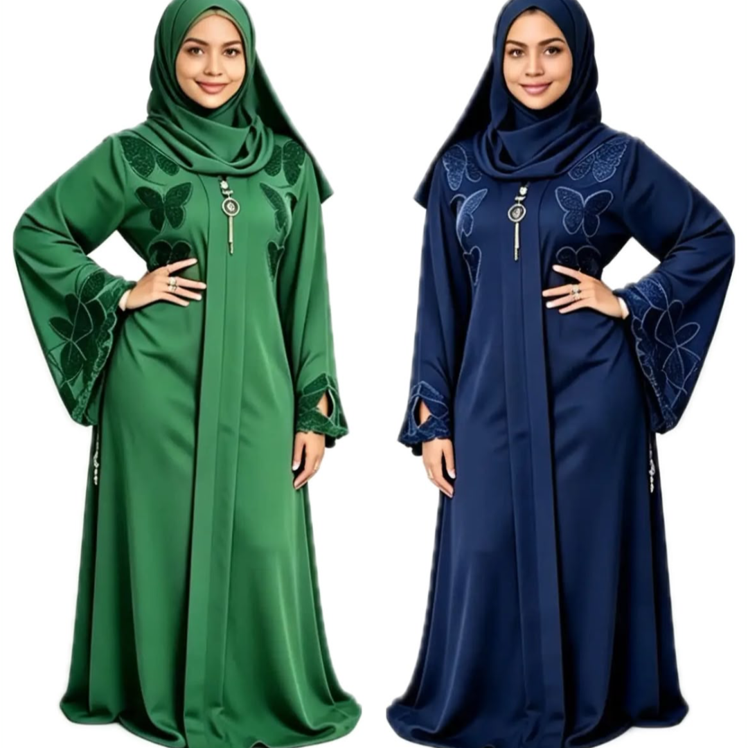 Ama Stone Butterfly Abaya